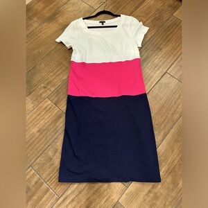 Talbots size small color block dress